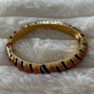 Kenneth J lane tiger print bangle bracelet